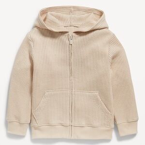 Unisex Zip-Front Thermal-Knit Hoodie for Toddler (5T)